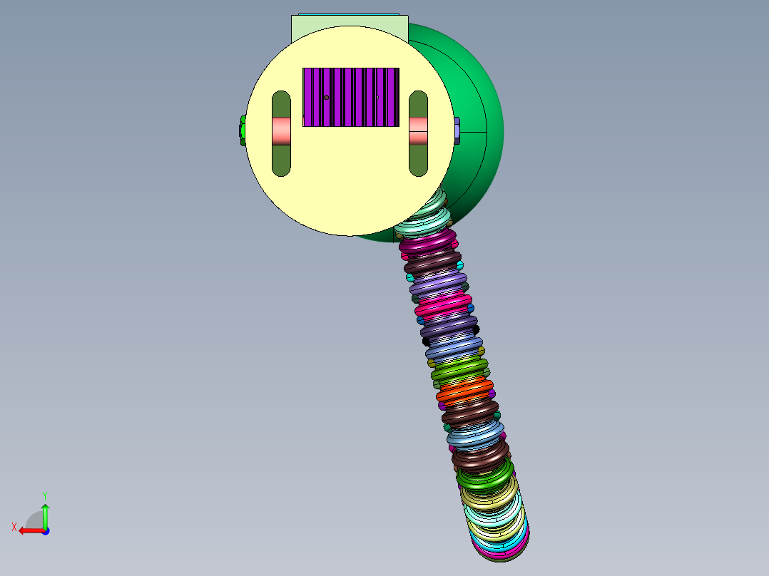 筒式正压呼吸器后视图