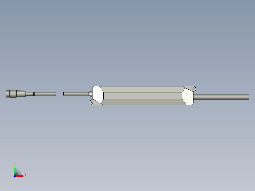 基恩士SJ-M030_drive_kc图纸模型前视图