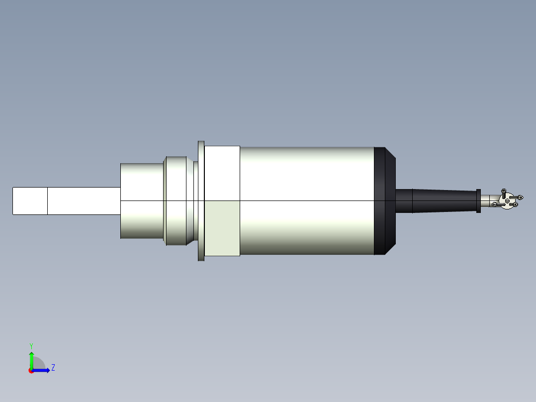 超声波设备TH-69mm-2.72in-SS-OUTPUT-2-wire-DC-CABLE-BSP-THREAD-ATEX左视图