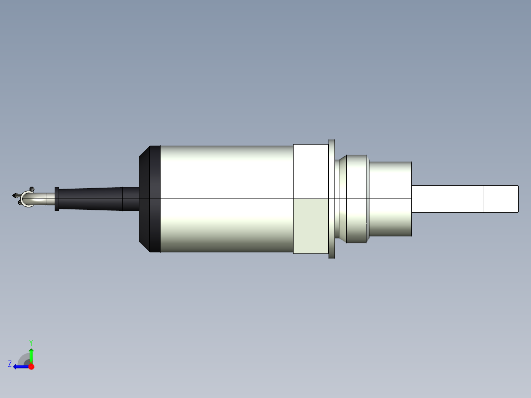 超声波设备TH-69mm-2.72in-SS-OUTPUT-2-wire-DC-CABLE-BSP-THREAD-ATEX右视图