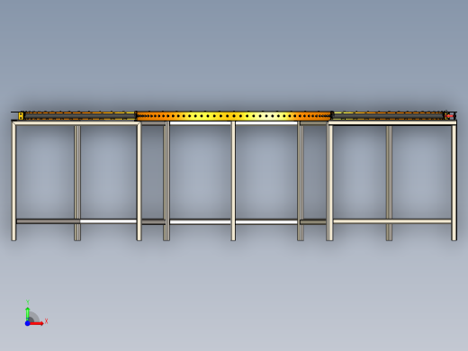 滚筒回程输送机 180°转弯roller-return-conveyor-180-X_T前视缩略图