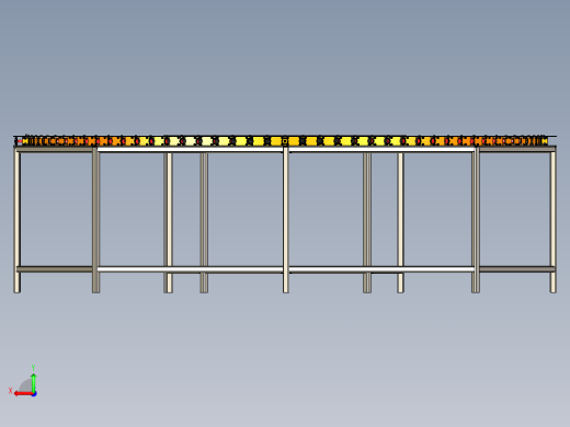滚筒回程输送机 180°转弯roller-return-conveyor-180-X_T后视缩略图