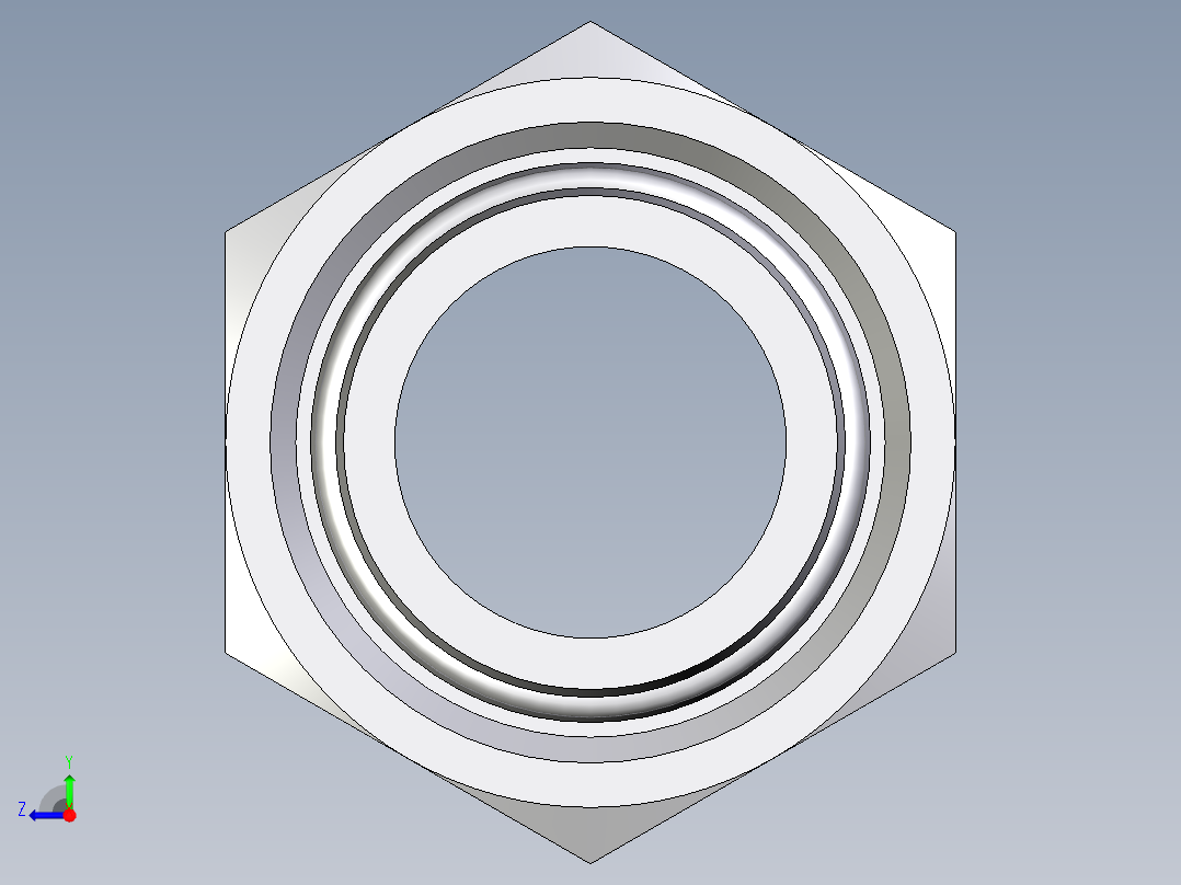卡套式工业通用硬管接头EO_Swivel_union_GZ28LCF右视图