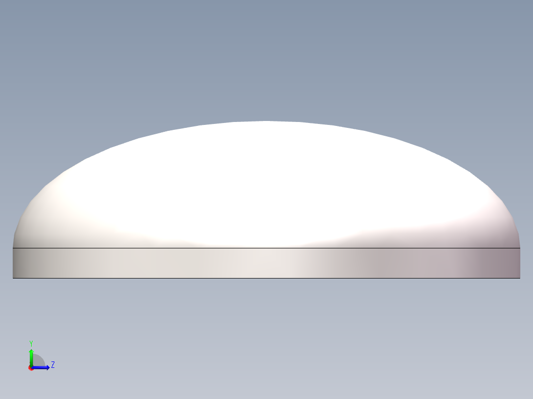 EHB椭圆形封头DN426左视图