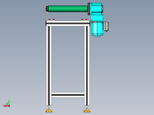 LE-XC4040-左直连驱动轻载皮带线-负载40kg后视缩略图