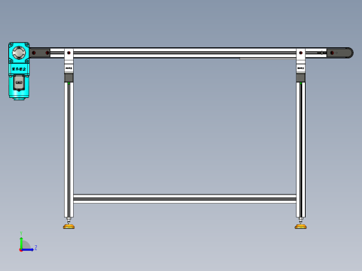 LE-XC4040-左直连驱动轻载皮带线-负载40kg左视缩略图