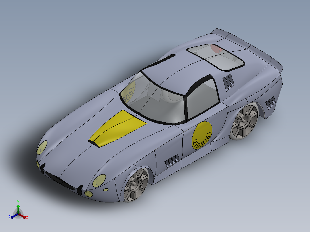 法拉利 275 GTB正等轴测图