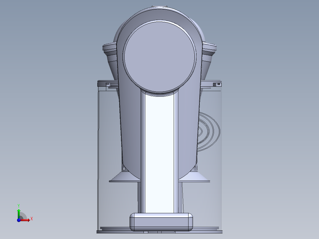 手持式车用多功能吸尘器结构设计（含三维图+仿真动画）前视图