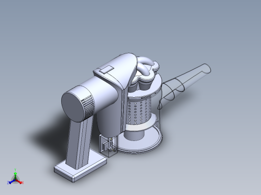 手持式车用多功能吸尘器结构设计（含三维图+仿真动画）正等轴测缩略图