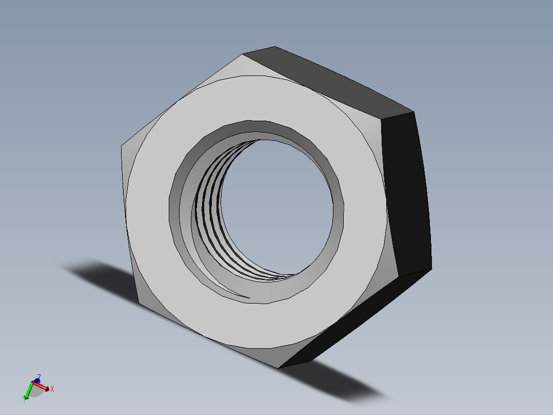 DIN 934 螺母-M7 Nut.SLDPRT