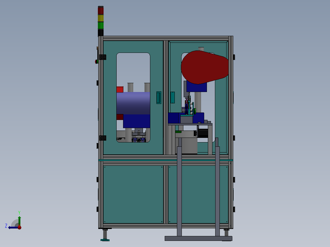 火花塞填充机右视图