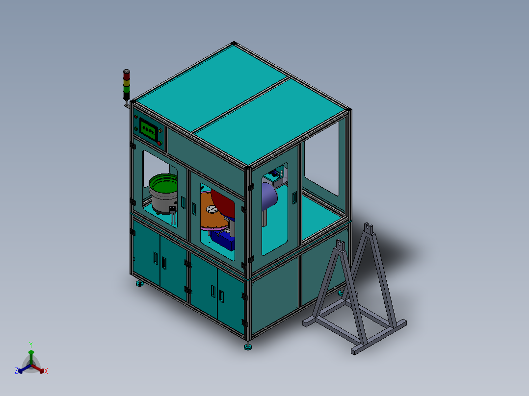 火花塞填充机正等轴测图