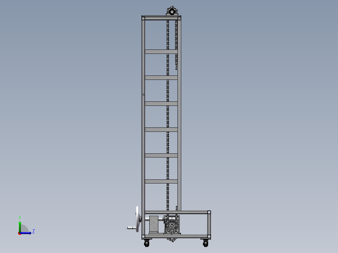 大型起重机sw18左视图