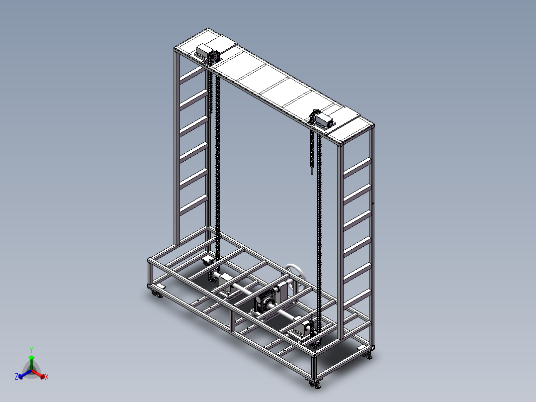 大型起重机sw18正等轴测图