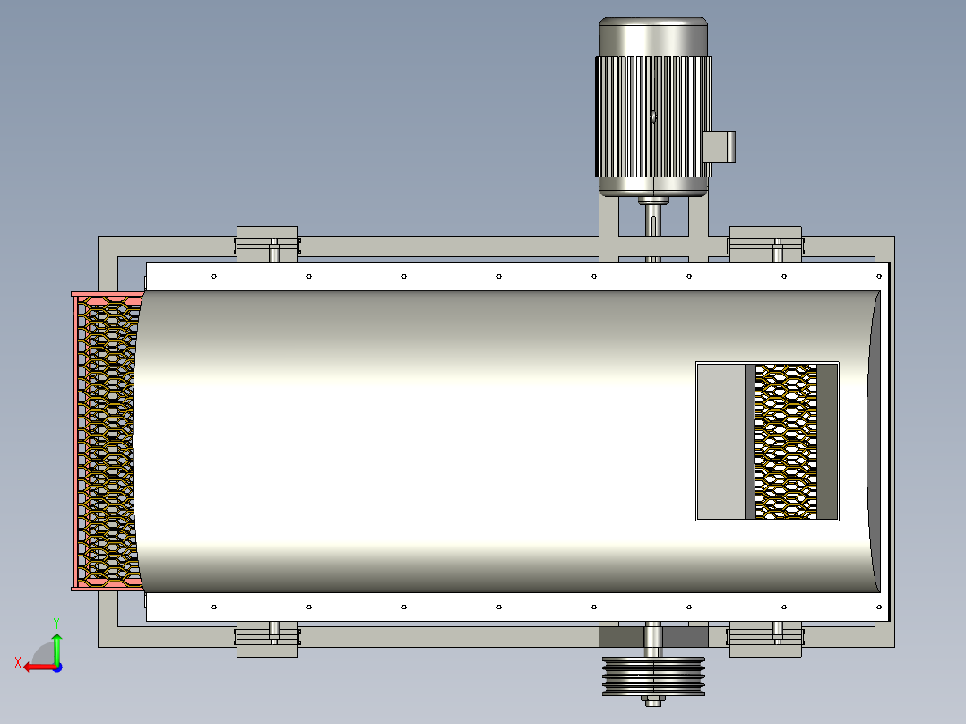 破碎筛分装置的设计与仿真creo5.0.zip后视图