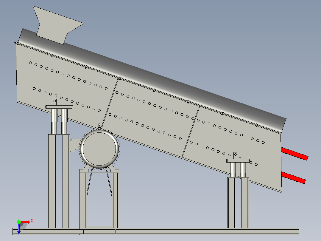 破碎筛分装置的设计与仿真creo5.0.zip俯视图