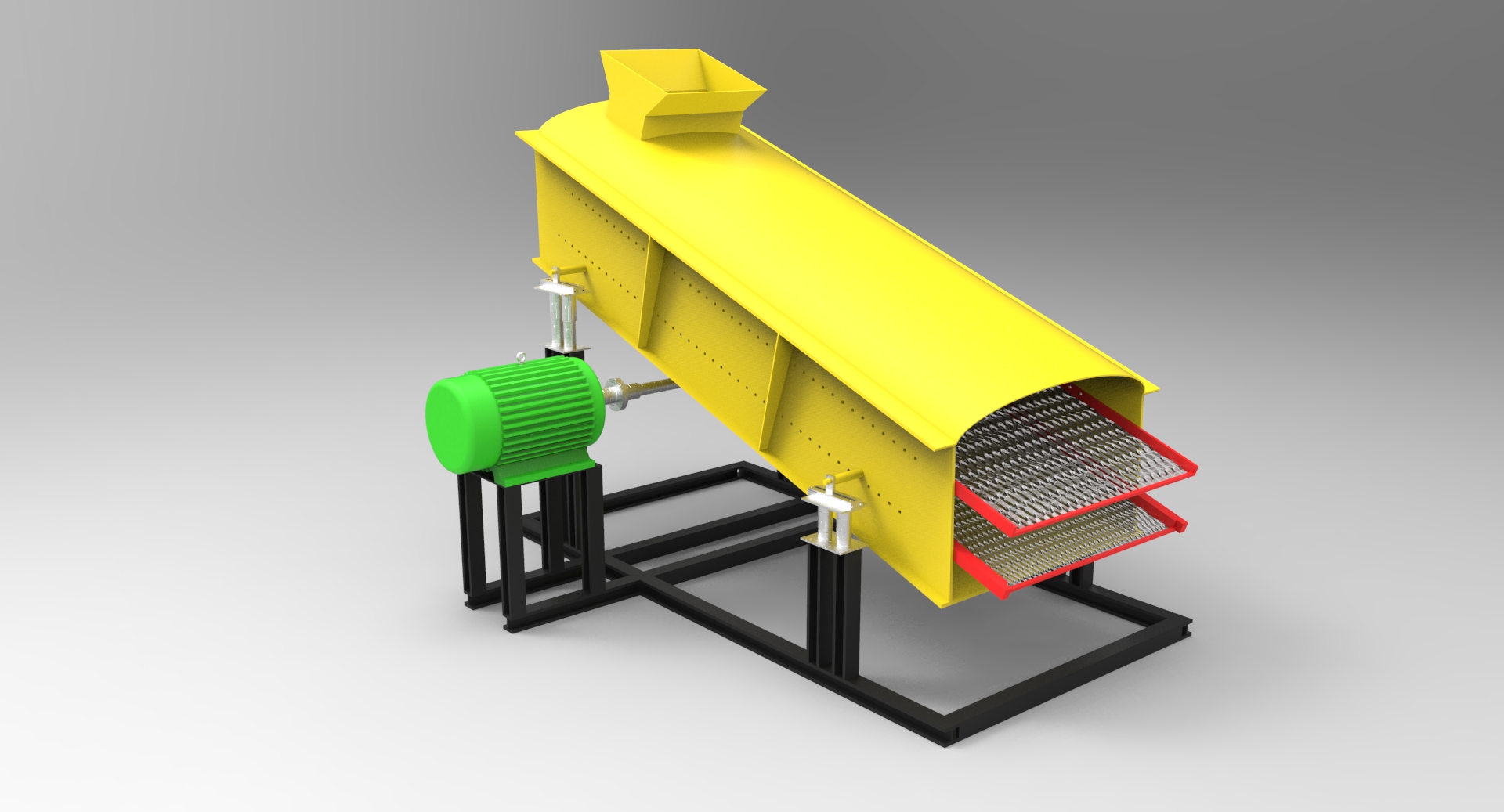破碎筛分装置的设计与仿真creo5.0.zip