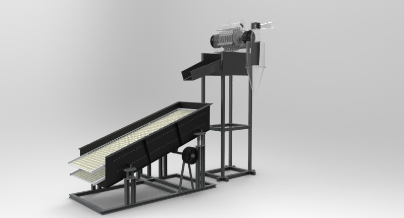 破碎筛分装置的设计与仿真creo5.0.zip