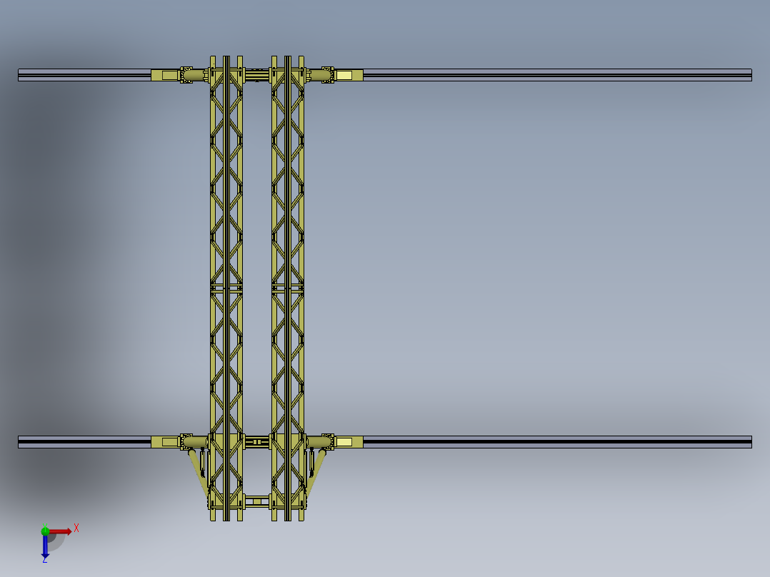 门座起重机龙门起重机俯视图
