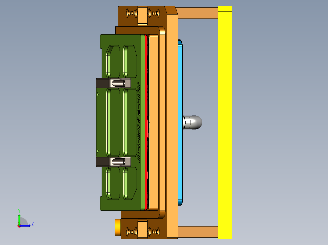 JG1-A-CNC7笔记本CNC工装夹具三维模型发丝-210702左视图