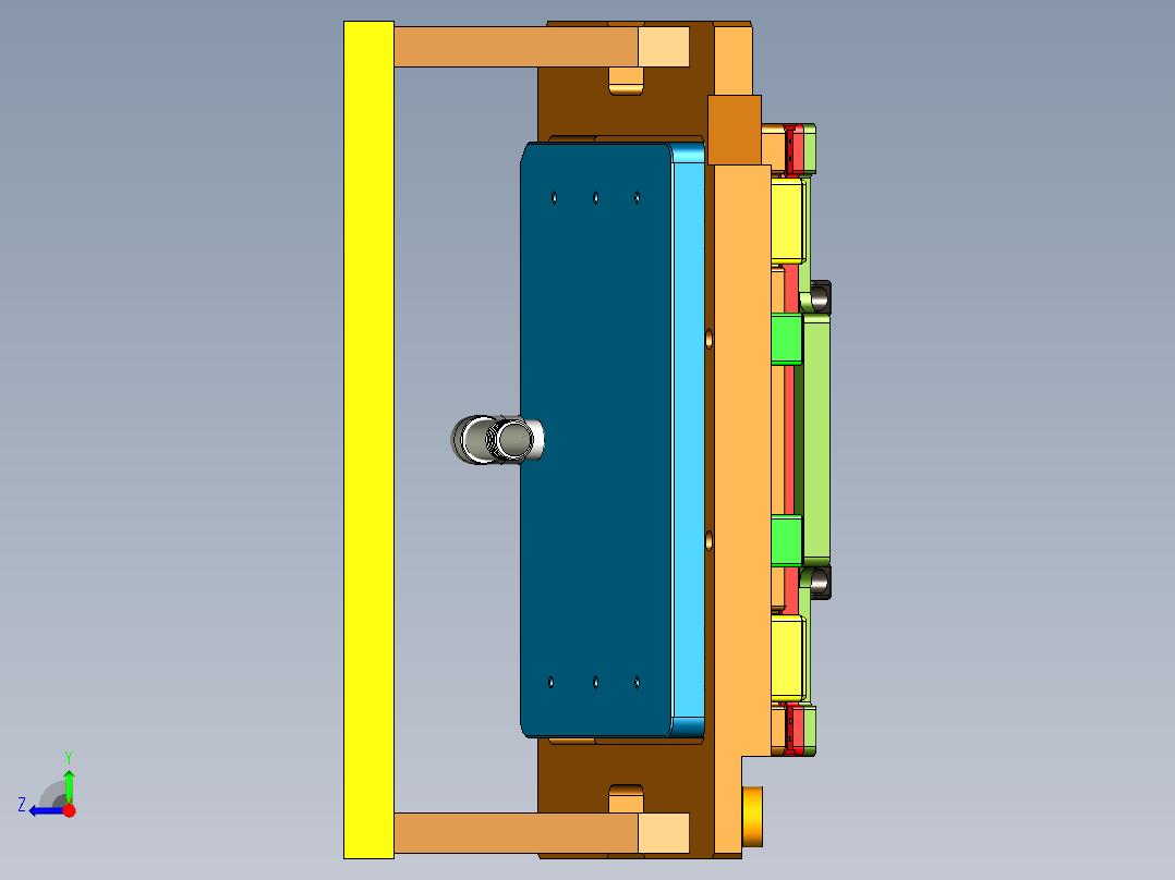 JG1-A-CNC7笔记本CNC工装夹具三维模型发丝-210702右视图