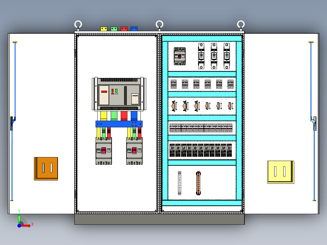 仿威图直流接触器控制柜前视图