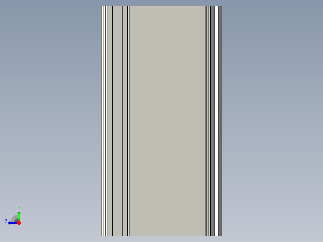 配重导轨右视图