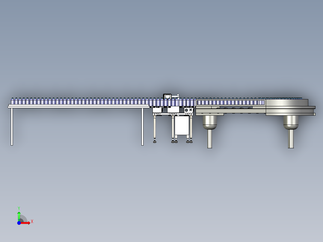 洗衣液生产流水线前视图