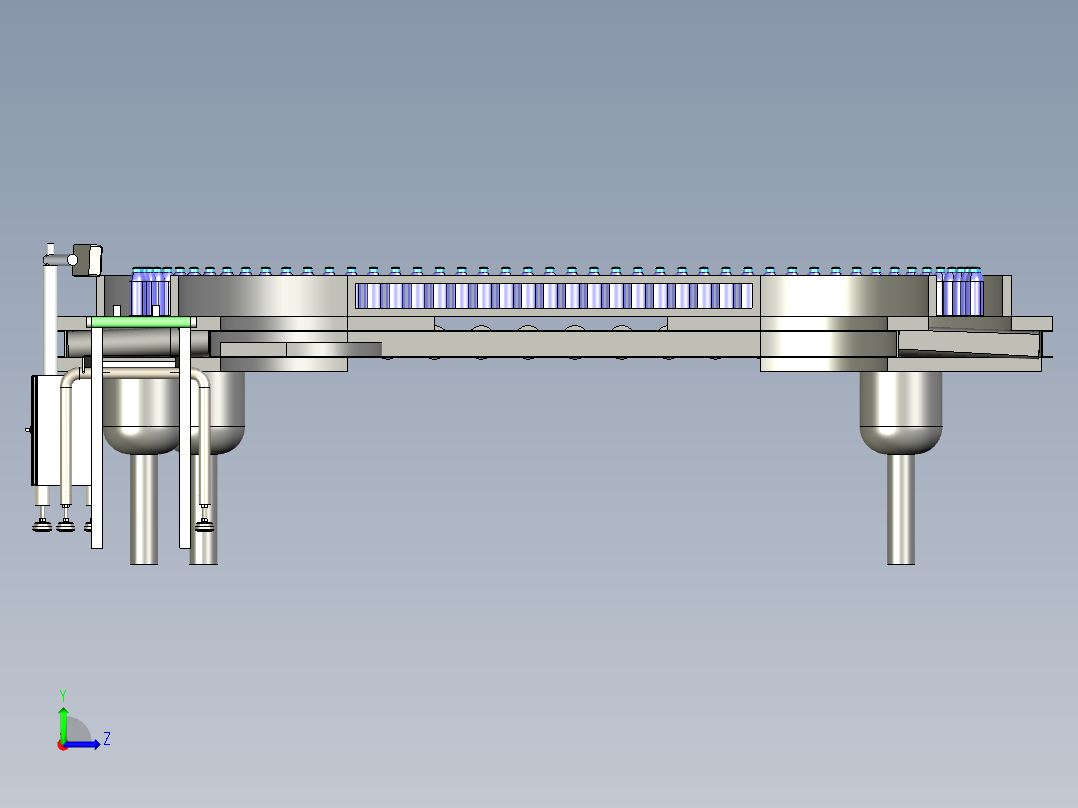洗衣液生产流水线左视图