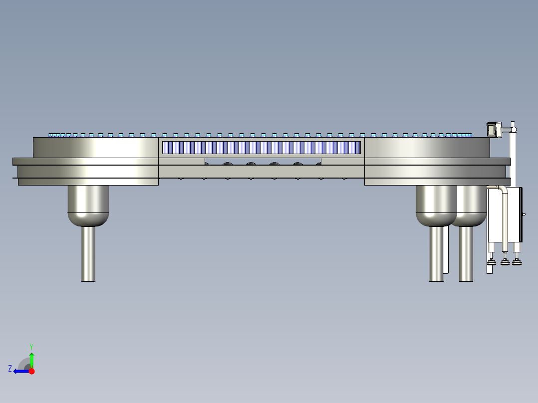 洗衣液生产流水线右视图