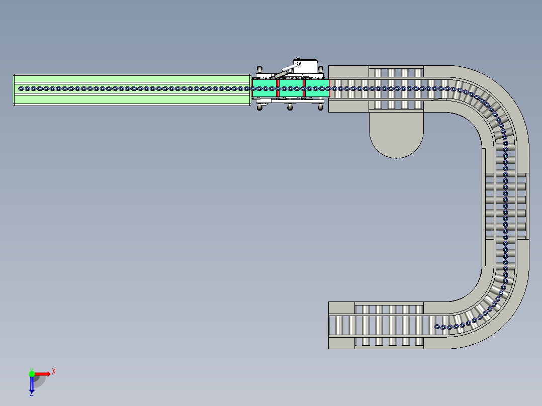 洗衣液生产流水线俯视图