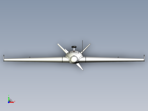 B2004184-KSAT 飞行翼身融合飞机前视缩略图