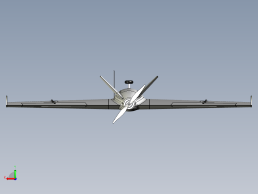 B2004184-KSAT 飞行翼身融合飞机后视缩略图