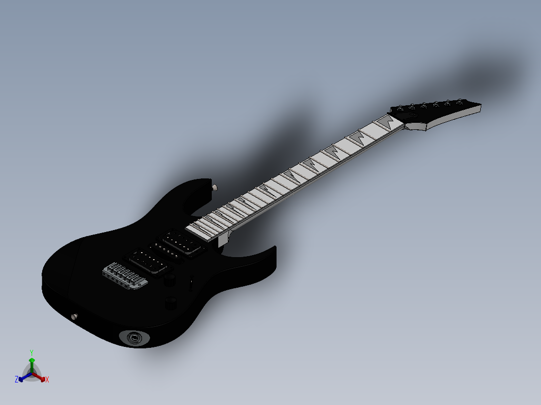 吉他(59)正等轴测图