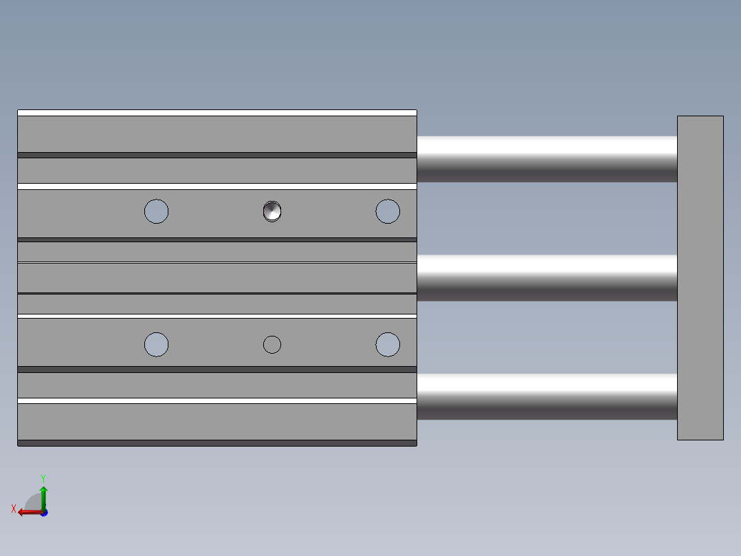 气缸TCM12x40S后视图