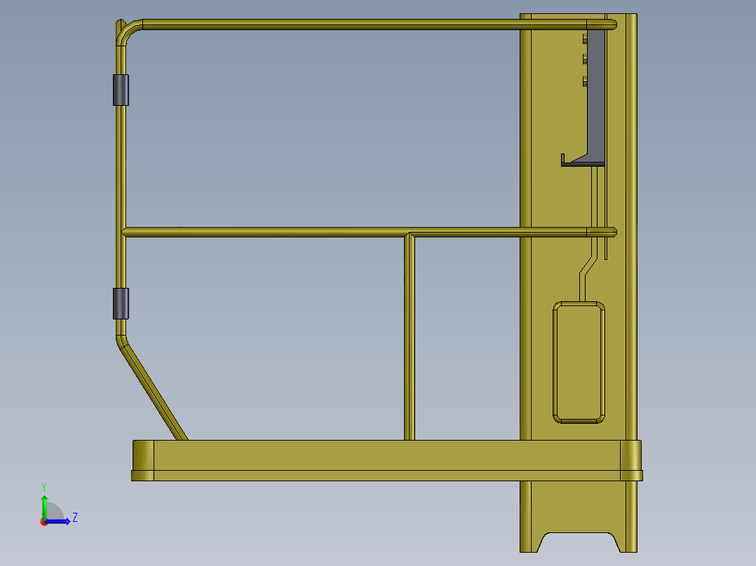 垂直升降机左视图