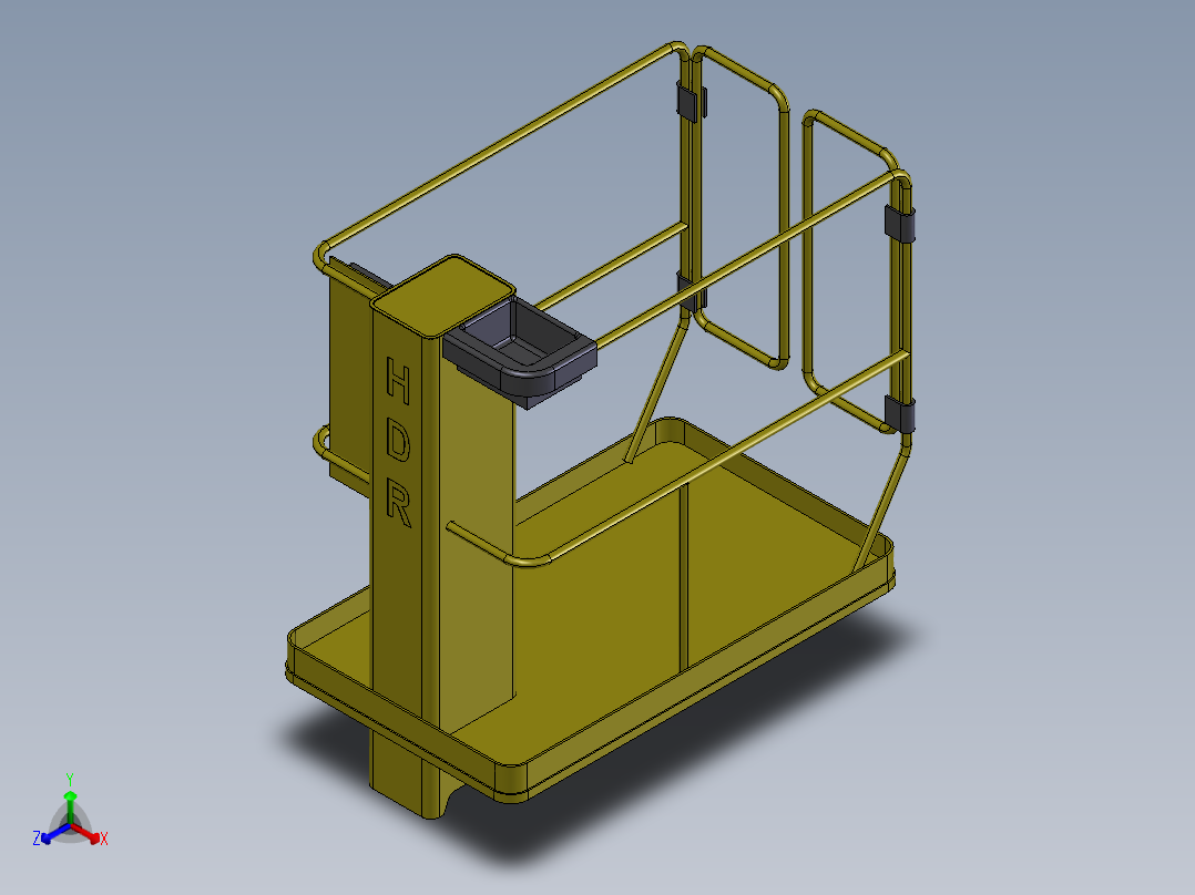 垂直升降机正等轴测图