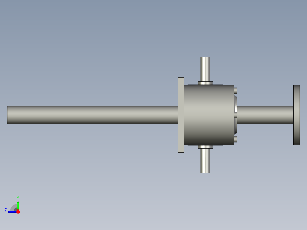 25T正方向300行程-丝杆升降机右视图