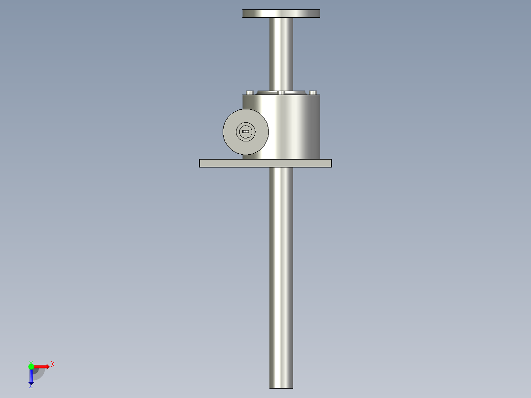 25T正方向300行程-丝杆升降机俯视图