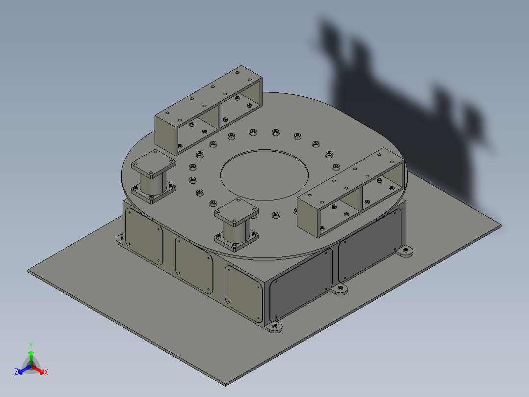舞台汽车旋转展台主视图