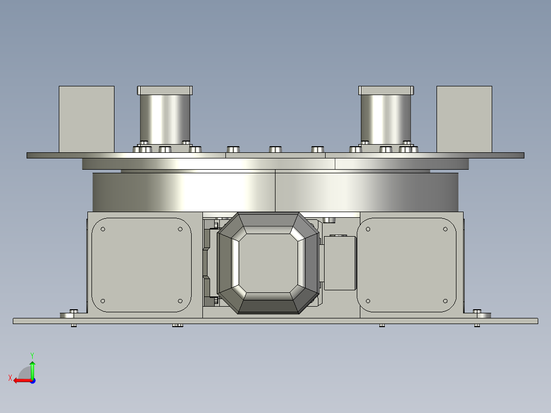 舞台汽车旋转展台后视图