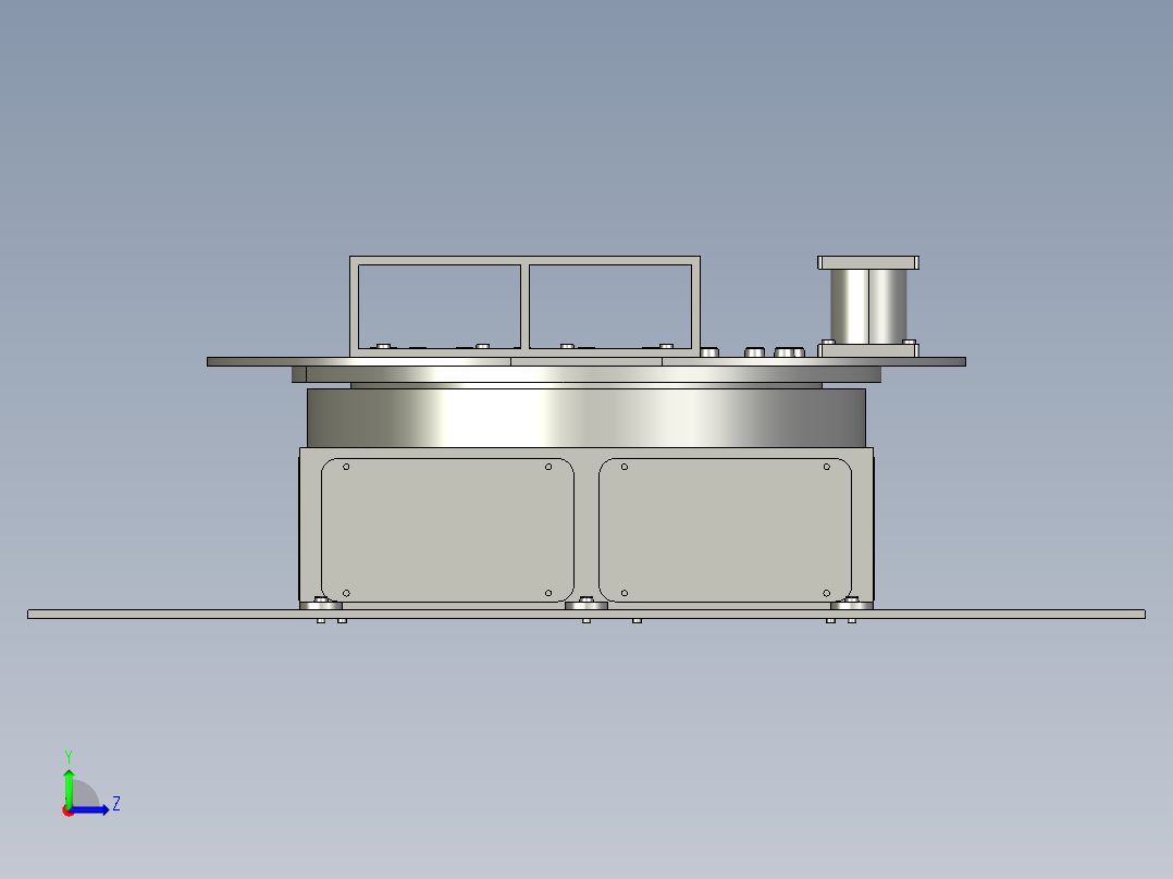 舞台汽车旋转展台左视图