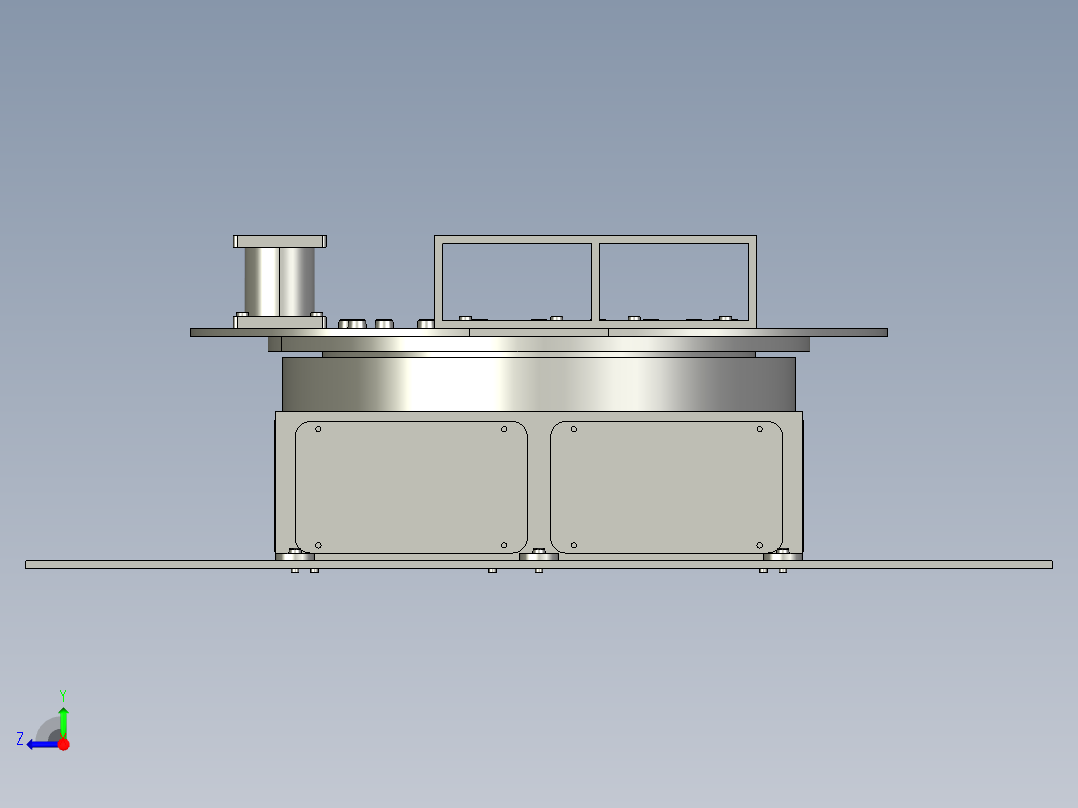 舞台汽车旋转展台右视图