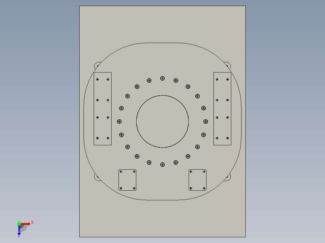 舞台汽车旋转展台俯视图
