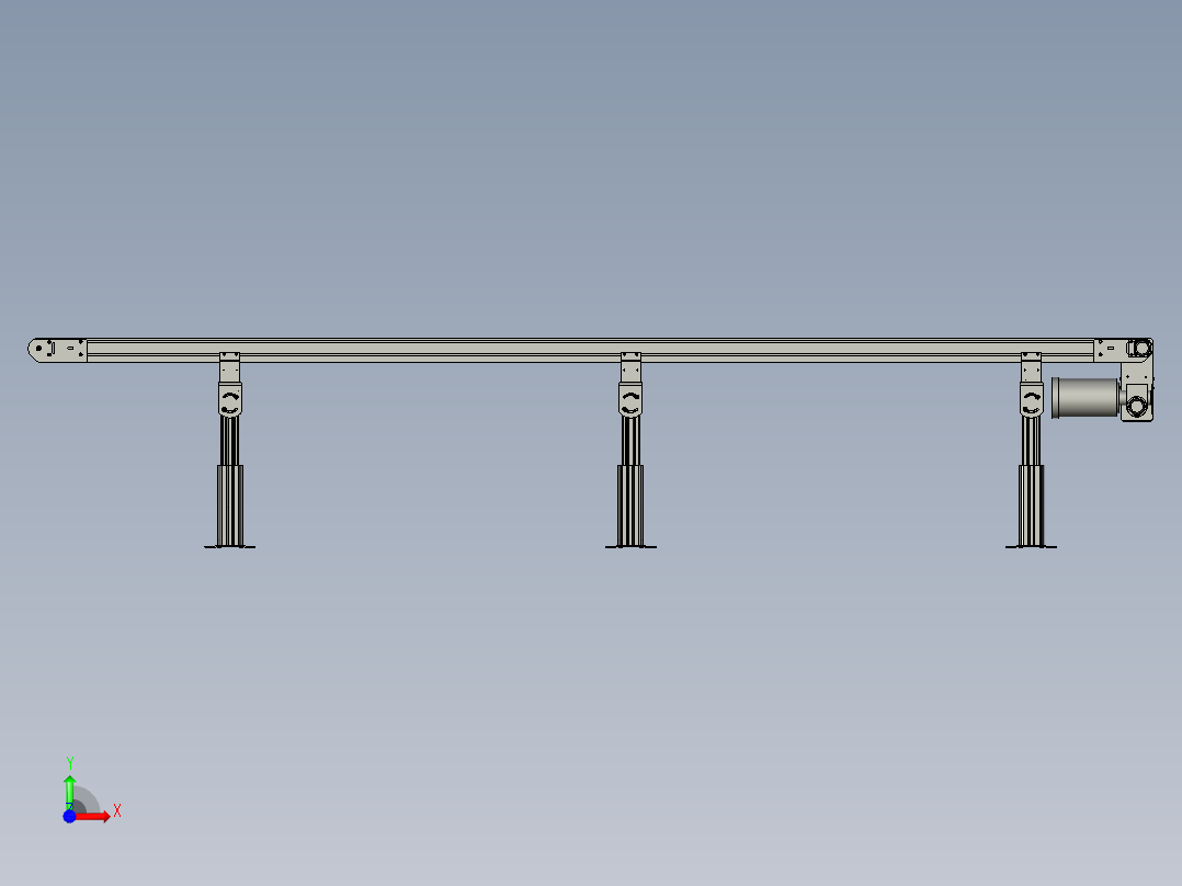 4米皮带线前视图
