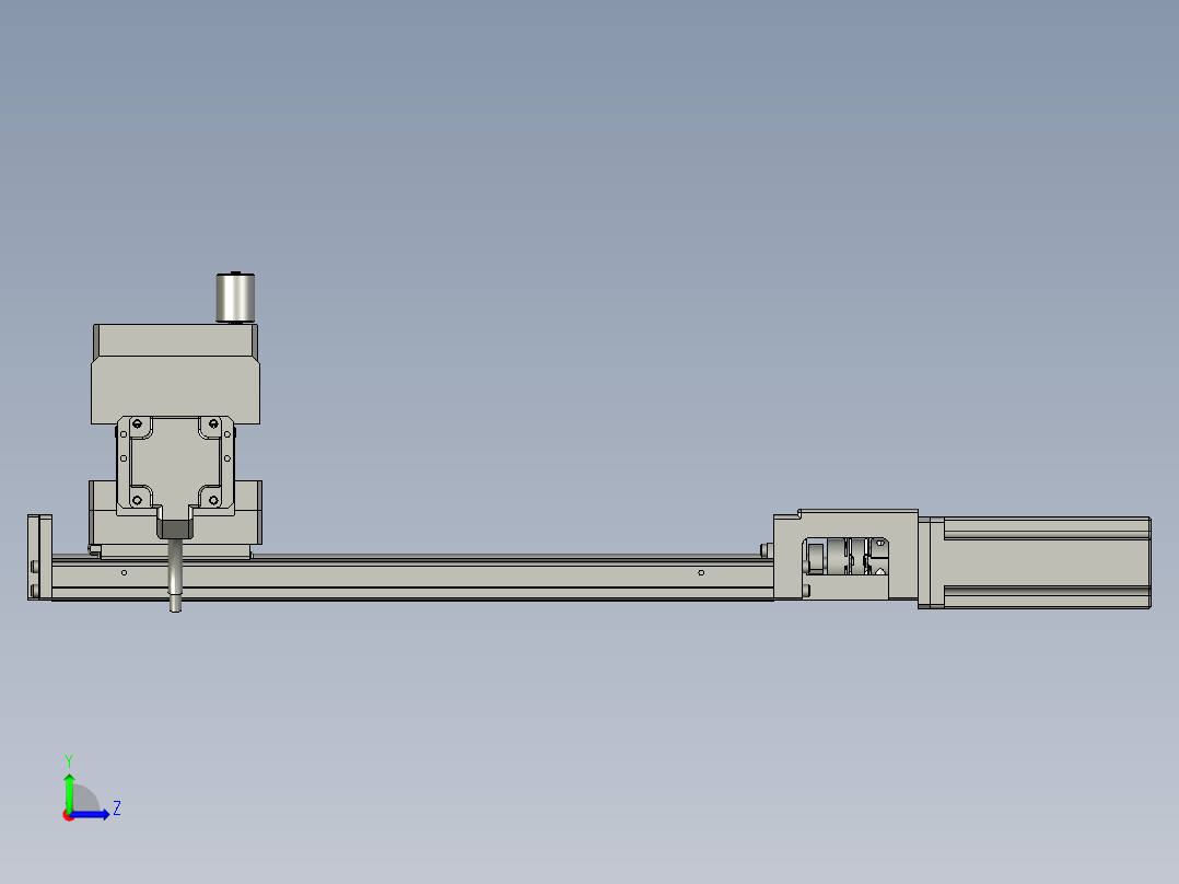 贴胶压带组件左视图
