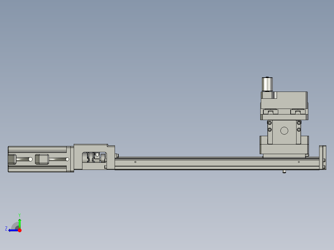 贴胶压带组件右视图