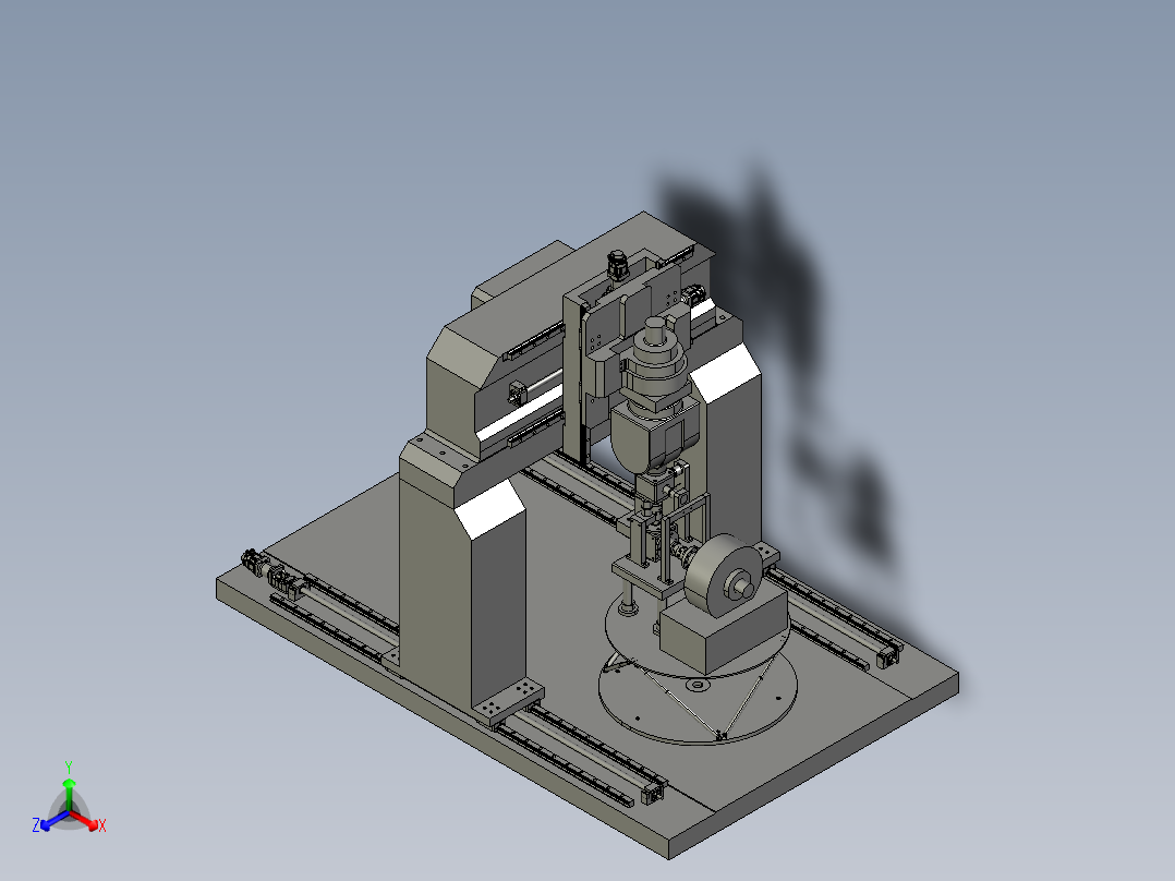中小型电机试验装置主视图