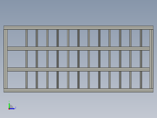 料仓支架组件左视缩略图