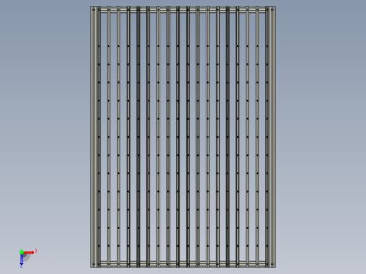料仓支架组件俯视缩略图